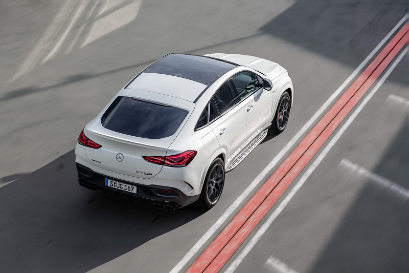 The New Elegant and Electrified Mercedes AMG GLE 63 S Coupe top-rear